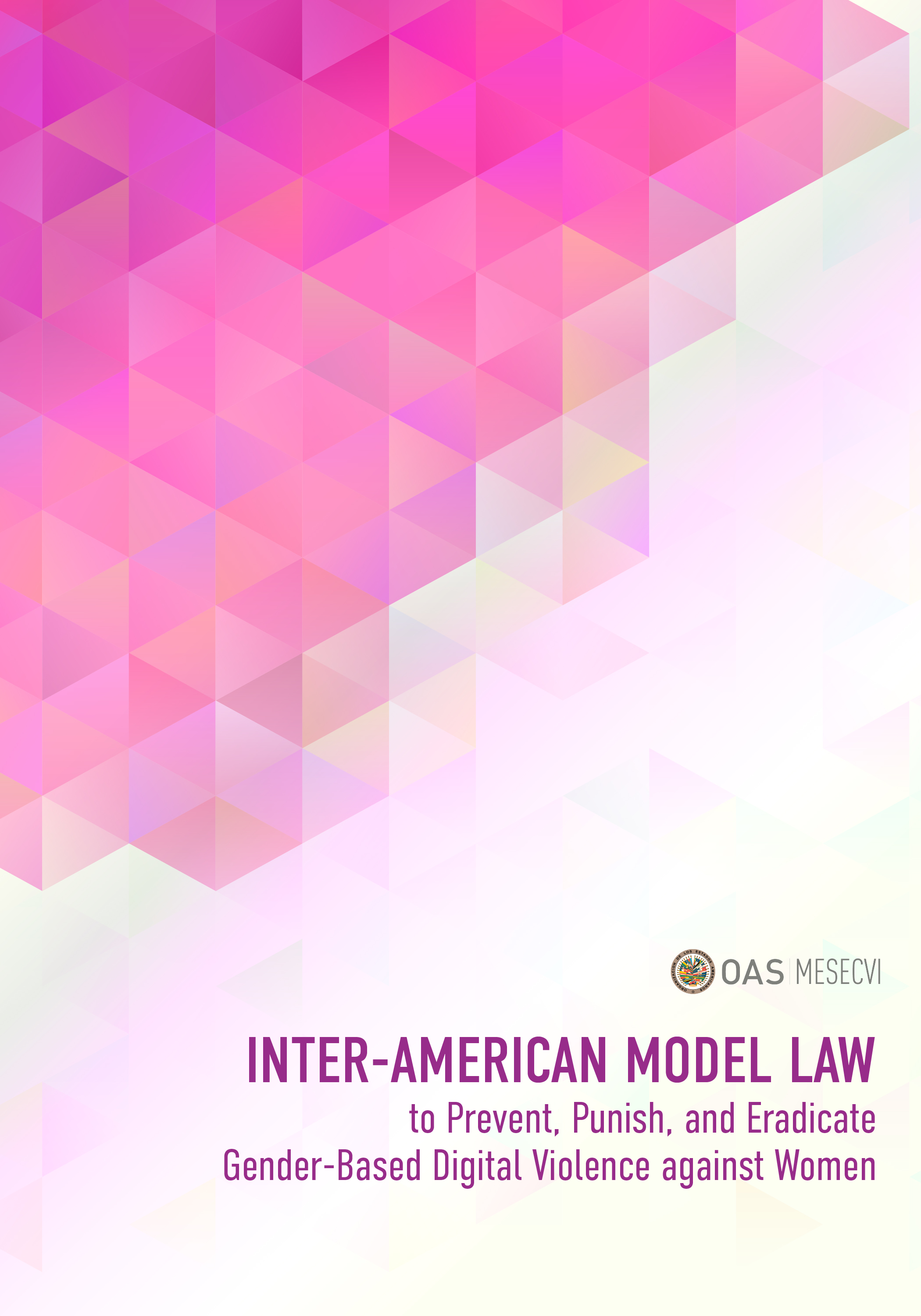Cover of the Inter-American Model Law to Prevent, Punish and Eradicate Gender-Based Digital Violence against Women