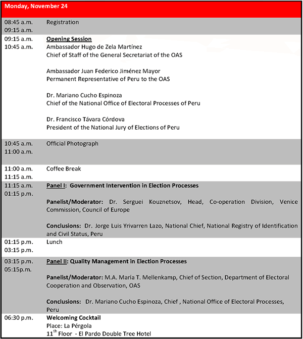 agenda