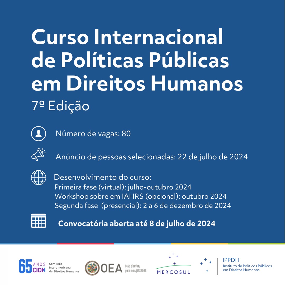 7 Edio do Curso Internacional de Polticas Pblicas em Direitos Humanos