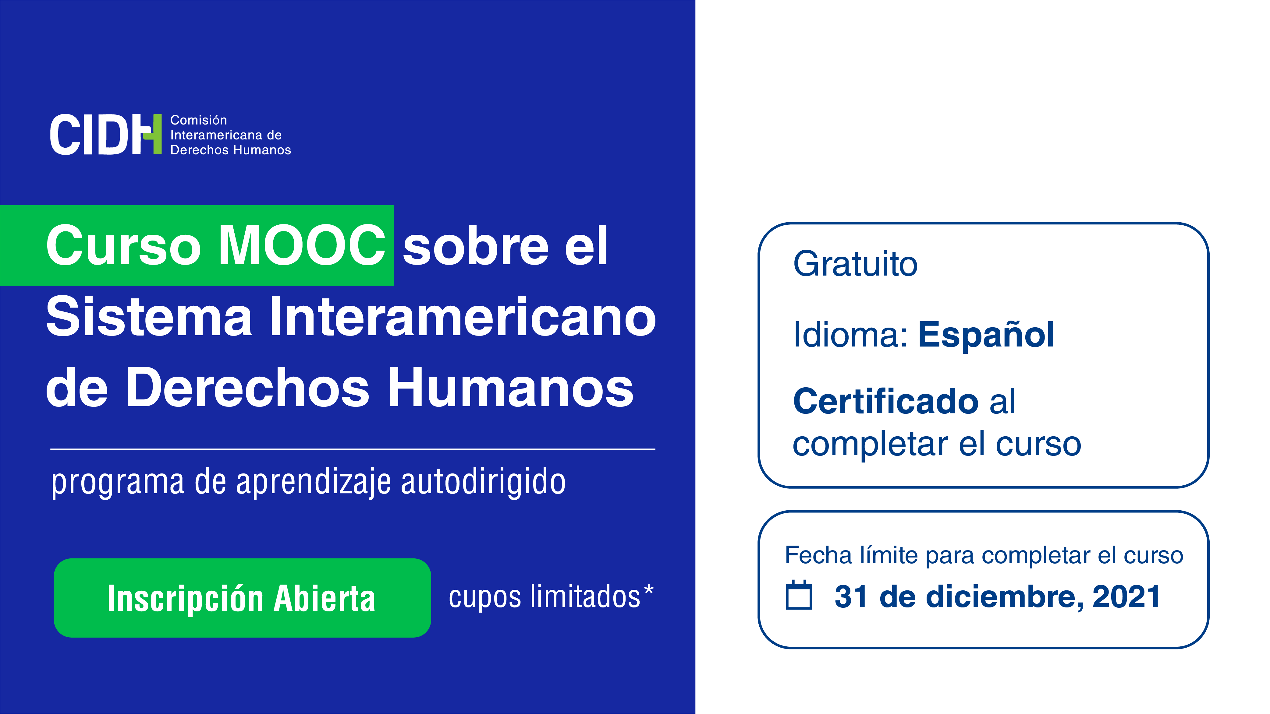 MOOC sobre el Sistema Interamericano de Derechos Humanos