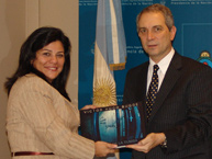 Commissioner Luz Patricia Mejía in Argentina