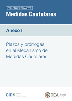 Anexo I - Plazos y prórrogas en el Mecanismo de Medidas Cautelares