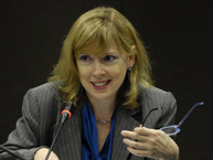 En la reunion de expertos, la Secretaria Ejecutiva adjunta de la CIDH, Elizabeth Abi-Mershed