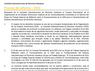 Respuesta de la Comision al Consejo Permanente
