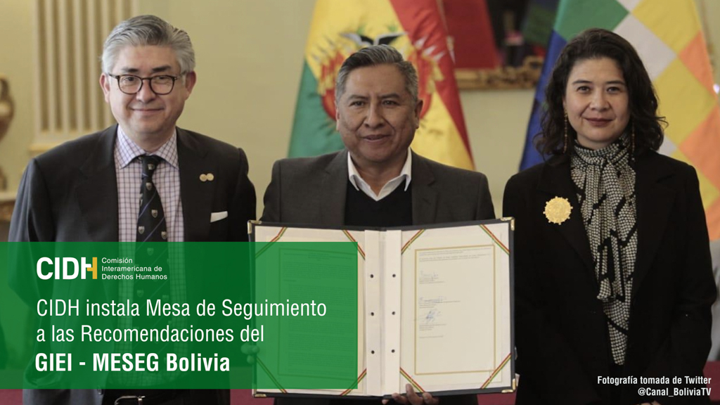 Firma de Acuerdo e instalación de la MESEG-Bolivia
