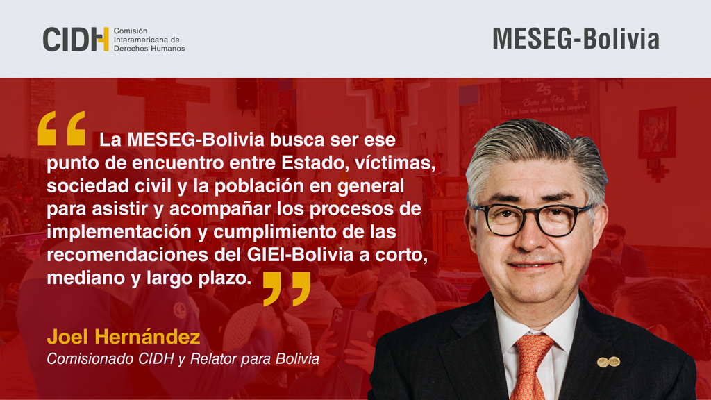 Firma de Acuerdo e instalación de la MESEG-Bolivia