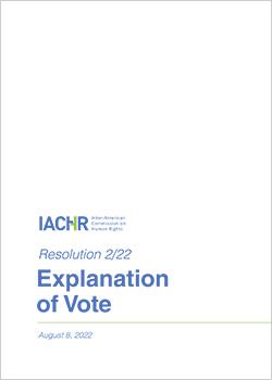 Explanation of vote
