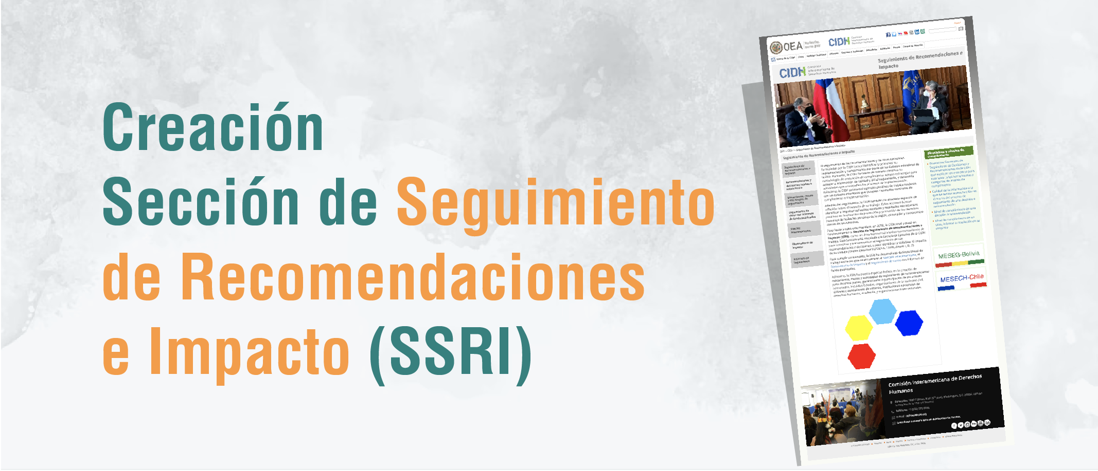 Creación de la Sección de Seguimiento de Recomendaciones e Impacto (SSRI)