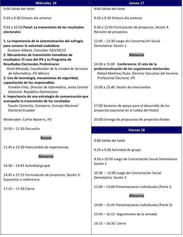 agenda
