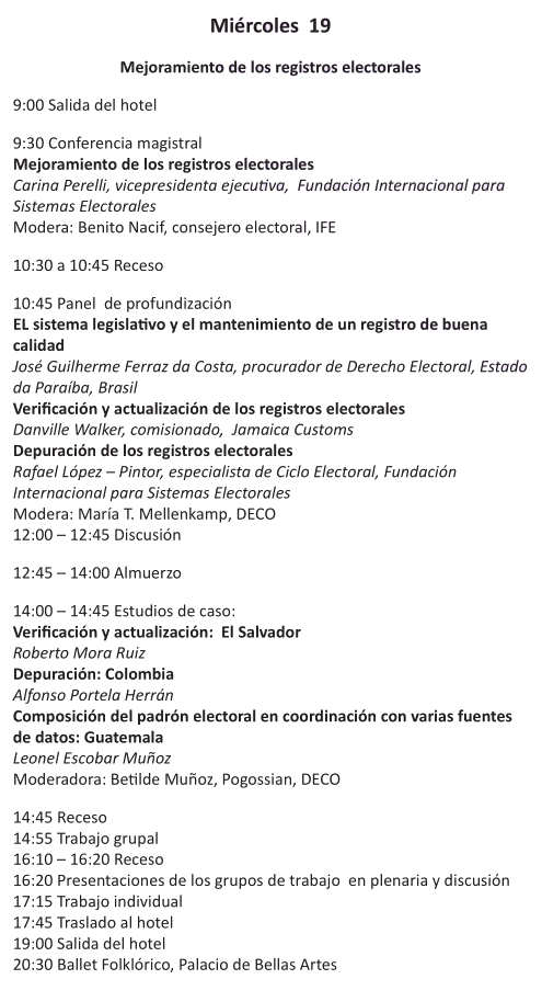 agenda