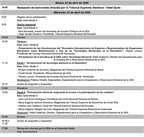 agenda