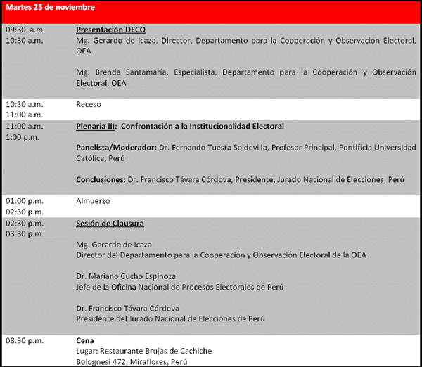 agenda
