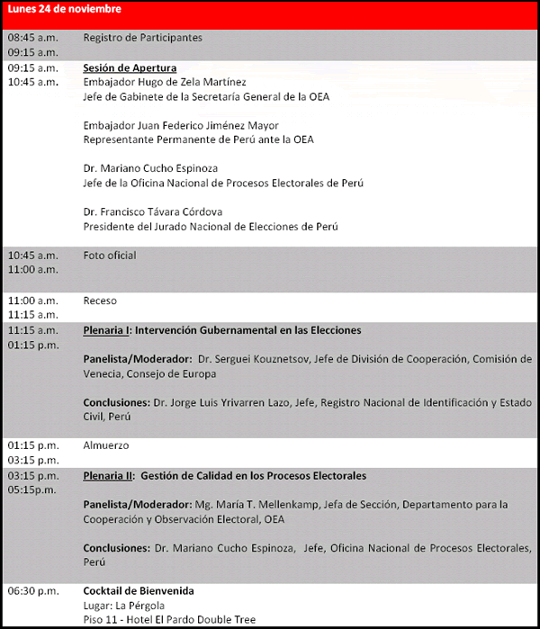 agenda