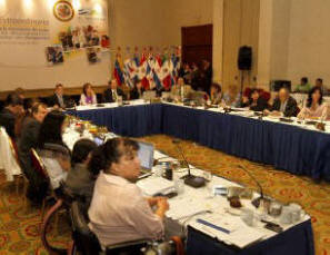 Foto: Comite reunido durante sesin de su Primera Reunin Extraordinaria