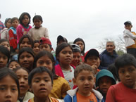 Guaraní indigenous children at a school located on an hacienda in the Bolivian Chaco.