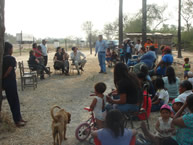 Meeting of the IACHR delegation with members of the Xákmok Kásek community
