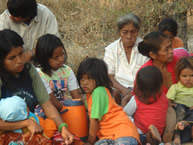Members of the Xákmok Kásek community during the meeting with the IACHR on September 3, 2007