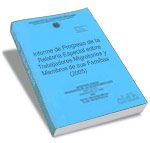 Informe de Progreso de la Relatora Especial sobre Trabajadores Migratorios y Miembros de sus Familias