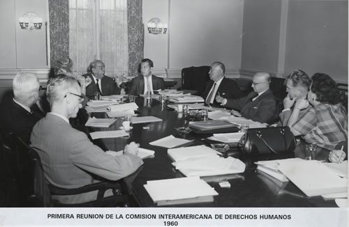 Primera sesión de la CIDH en Washington, D.C., 1960
