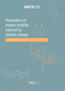 resolution on human mobility and climate change